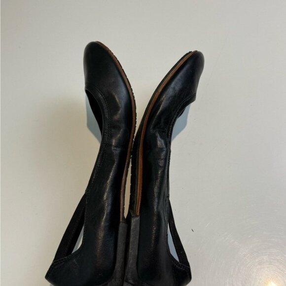 TSUBO Women's Black LEATHER Ballet Flats Size 8 - Picture 5 of 8